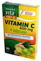 MAXIVITA Herbal Vitamin C 600 mg + zázvor