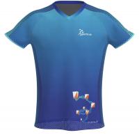SPORTICUS Basic Mesh O-Shirt Blue design Sporticus