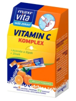 MAXIVITA Vitamin C komplex + acerola + šípek + zinek 20 sáčků, 40g