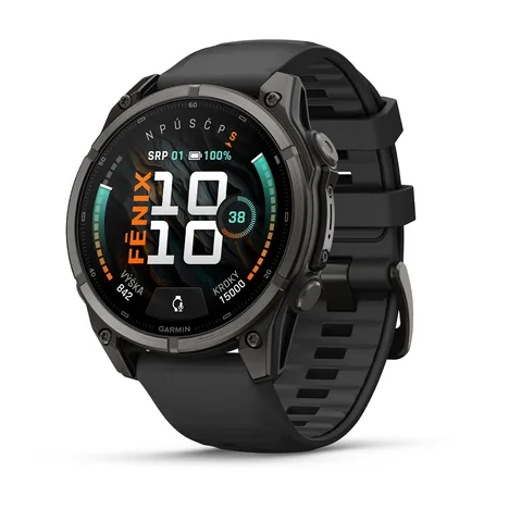 GARMIN FENIX 9 47mm AMOLED Carbon Gray DLC / Black Band 010-04762-11